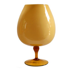 ITALIAN BRANDY BALLOON IN BUTTERSCOTCH AMBER NO. 2 - Vases