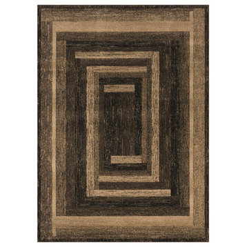 United Weavers Highlands The Maze Brown 7'10"x 10'6"