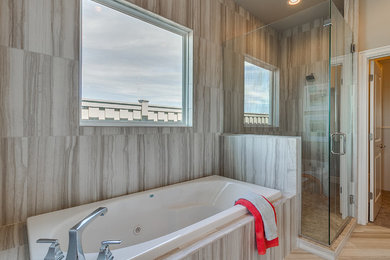 Example of a transitional bathroom design in Oklahoma City
