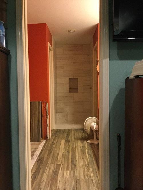 Complete 90's bathroom renovation. Paint Color help!
