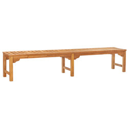 Transitional Outdoor Benches by Chic Teak
