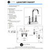 Ultra faucets UF4670X Two-Handle Centerset Lavatory Bathroom Faucet, Matte Black