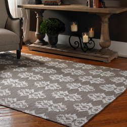 Spanish Trellis Area Rugs - Mushroom Brown - Products