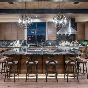 Custom Modern Mountain Home Kitchen