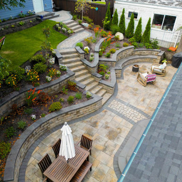 Sloped Backyard Relaxing Hideaway