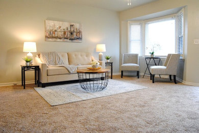 Inspiration for a country living room remodel in Oklahoma City
