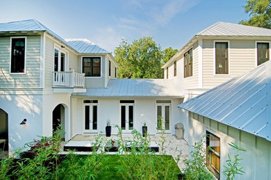 Transitional exterior home idea in Charleston