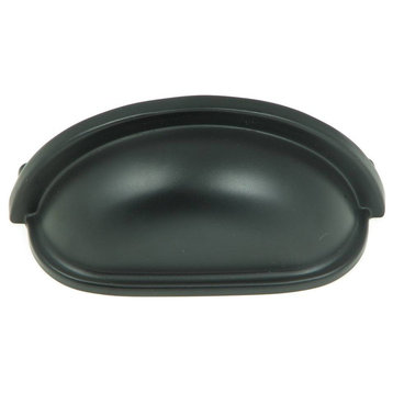 Stone Mill Hardware -Princeton Matte Black Cup Handle