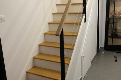 Idées déco pour un escalier moderne.