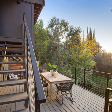 After - Evening Light Across the Deck from the Stair