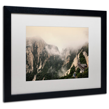 Philippe Hugonnard 'Mt Huashan I' Art, Black Frame, White Matte, 20"x16"