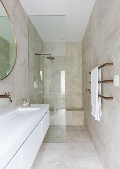 Contemporary Bathroom by Customconstruction Pty Ltd
