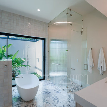 Frameless shower enclosures