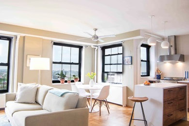Example of a trendy home design design in New York