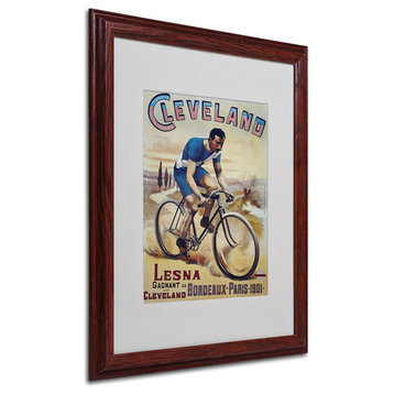 'Bike 22' Matted Framed Canvas Art by Vintage Apple Collection