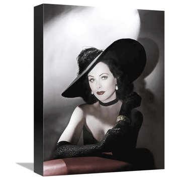 "Hedy Lamarr" Stretched Canvas Giclee by Hollywood Photo Archive, 12"x16"