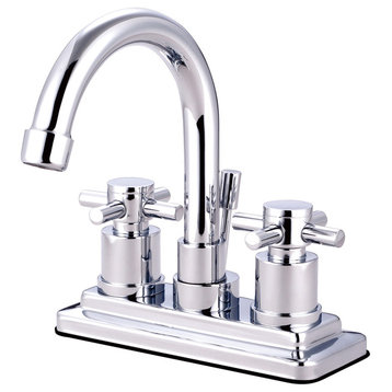 Kingston Brass KS866.DX Concord 1.2 GPM Centerset Bathroom Faucet - Polished