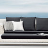 Black Happy Hour Sofa , Black and White Cushion