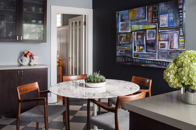 Kitchen - small modern kitchen idea in San Francisco