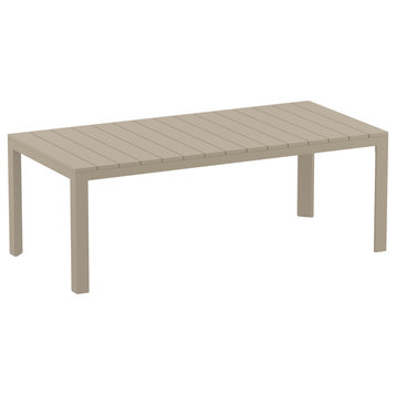 Atlantic XL Dining Table 83, 110" Extendable Taupe