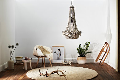 elongated classic chandelier - scandinavian style