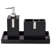 Elegant Modern Matte Black Bathroom Accessories Set 5 Piece - China Bathroom  Accessory Set, Bathroom Accessories