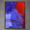 90x60 inches Original Large Red Blue abstract Modern Painting MADE TO ORDER