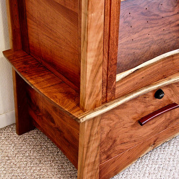 Live Edge Mesquite Display Cabinet