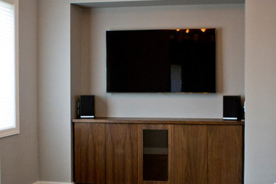 Living room - modern living room idea in Albuquerque