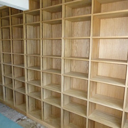 Custom Made Moveable Bookshelves - Bookcases