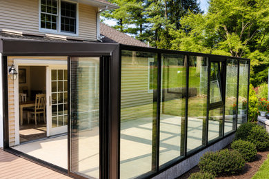 Inspiration for a huge modern sunroom remodel in Newark