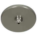 Access Lighting - Unijack, 87105Fcuj, Low Profile Unijack Mono-Pod, Brushed Steel - 1 x 50w  0 Base Bulb (Bulb not included)