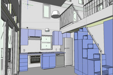 Trendy home design photo in Los Angeles