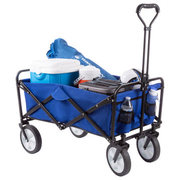 Folding Utility Cart with Telescoping Handle Heavy-Duty Collapsible Wagon