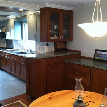 Plain & Fancy Cherry and Custom Paint Kitchen