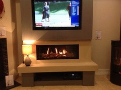 Tv Above Gas Fire Houzz Uk, Can U Put A Tv Above Gas Fireplace