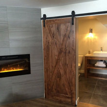 Barn Door for Basement Bath