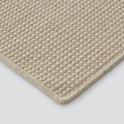 Lissie Wool Blend Flatweave Rug, Cream - Area Rugs