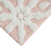 Madison Park Modern Bohemian Medallion Cotton Tufted Bath Rugs, Pink, Rectangle