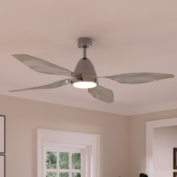 Luxury Modern Ceiling Fan, Brushed Nickel, UHP9111, Niantic Collection