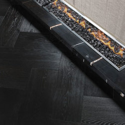 Woodworks by Ted Todd - Superwide Collection - Ebony Herringbone - 複合フローリング