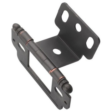 Partial Wrap, Hinge, 3/4" Thick, Oil-Rubbed Bronze