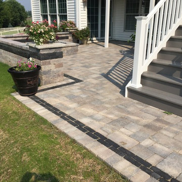 Paver Patio With Fire Pit