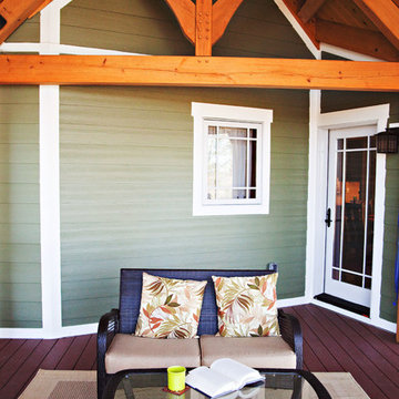 New Custom Timber Frame and SIPs Home in Tennessee