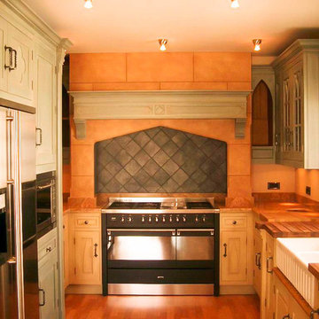 Mediterranean Gothic Framed Kitchen