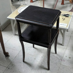 Painted Distressed Table in Black - Side Tables And End Tables