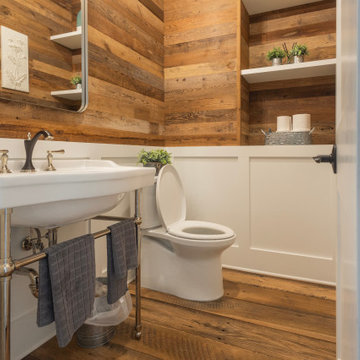 Original Face Skip Planed Reclaimed Oak Solid Plank Flooring and Original Face M