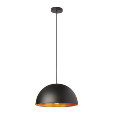 Helsinki 1-Light Pendant, Aluminum, Matte Black