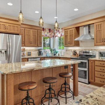 Custom Oak Cabinet Kitchen