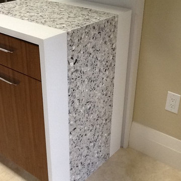 Vetrazzo Amethystos & Pompeii Quartz Pure White